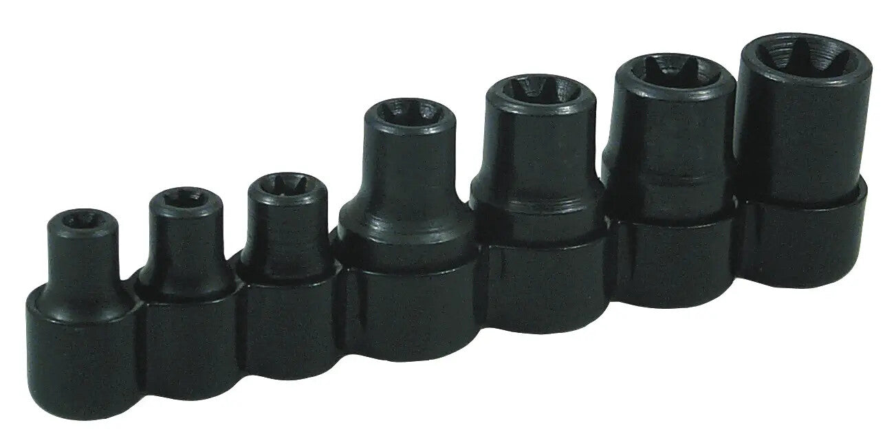 Lisle Tools 26750 Torx Socket Set - (7 Pieces External Torx Sockets)