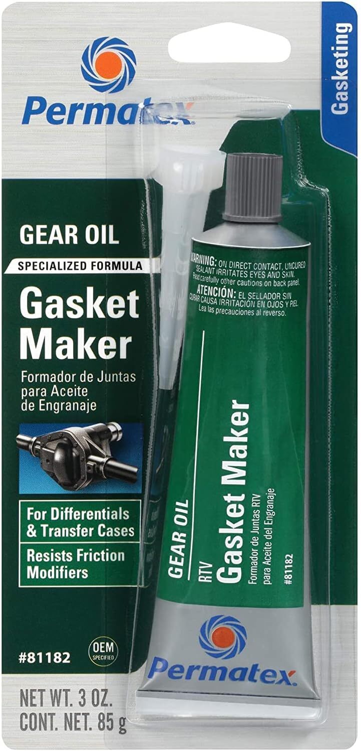 Permatex 81182 Gear Oil RTV Gasket Maker 3 oz (Packaging May Vary)
