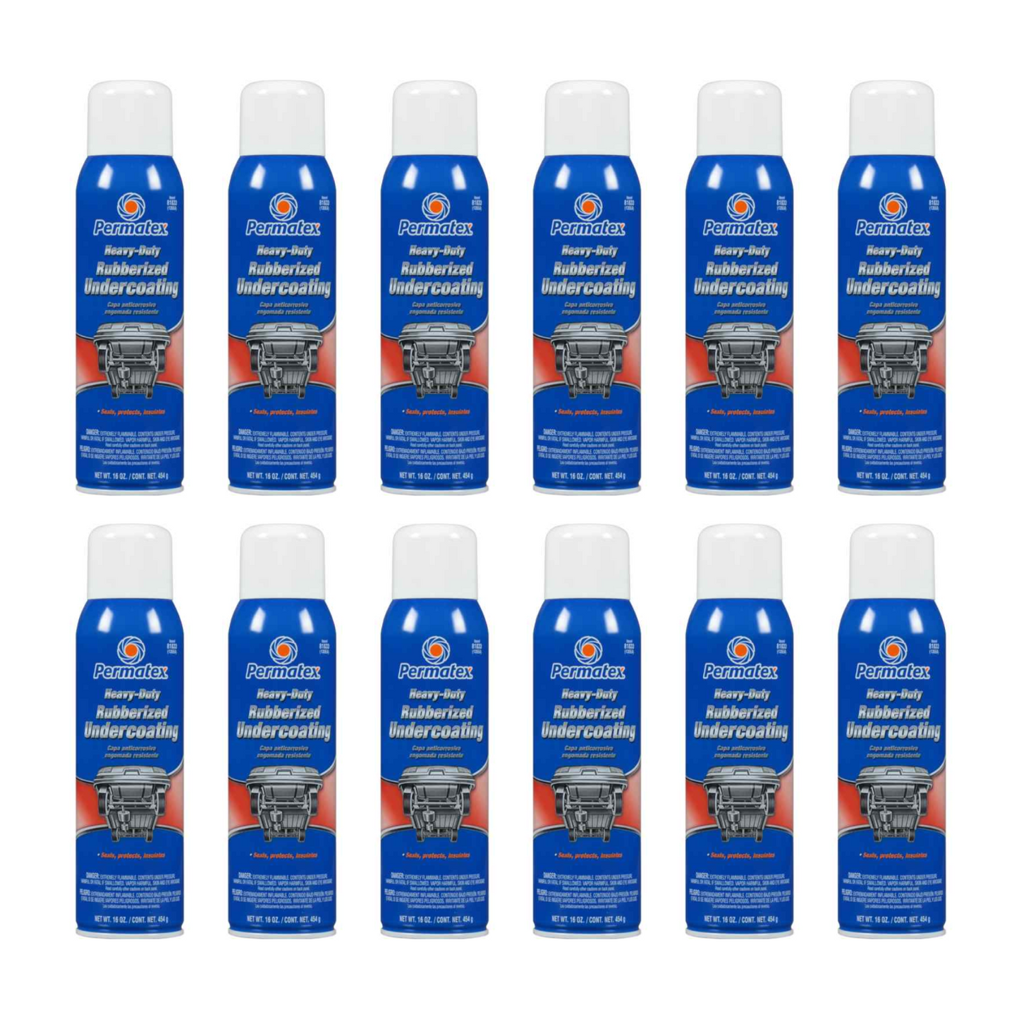 Permatex 81833 Heavy Duty Rubberized Undercoating (16oz.) Net Aerosol Can