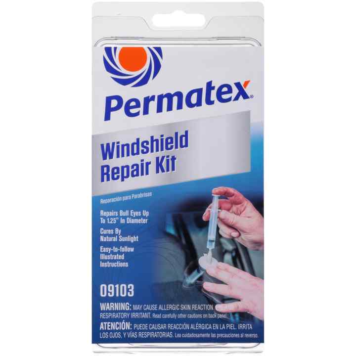 Permatex 09103 Windshield Repair Kit - (For Chipped and Cracked Windshields)