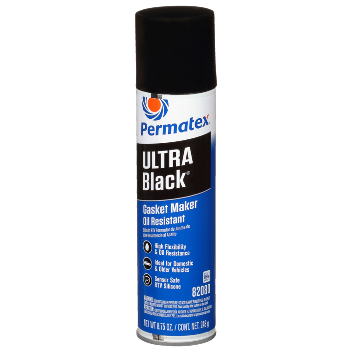 Permatex 82080 Ultra Black RTV Silicone Gasket Maker, 8.75 OZ