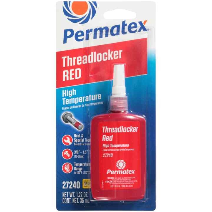 Permatex 27240 Hi-Temp Red Threadlocker 36ml