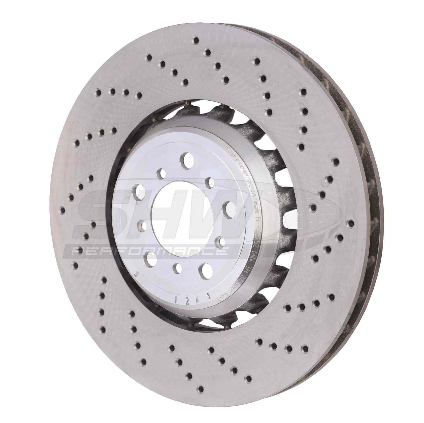 Front View of Front Right Disc Brake Rotor SHW BFR48252