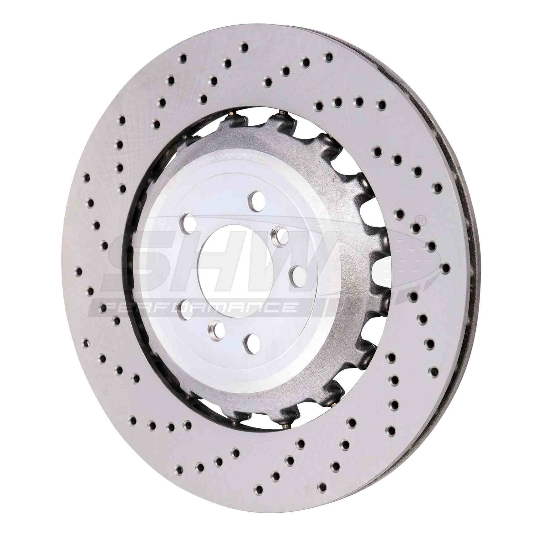 Front View of Rear Left Disc Brake Rotor SHW BRL48171