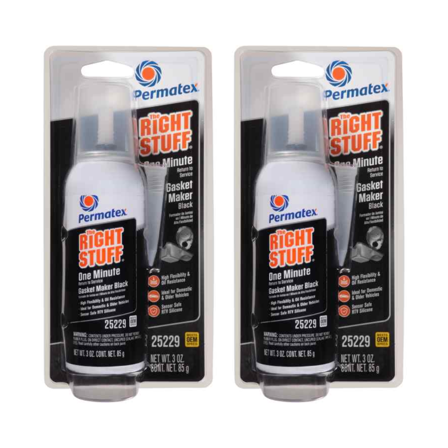 Permatex 25229 The Right Stuff 1 Minute Black Gasket Maker 3 oz.