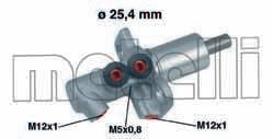 Front View of Brake Master Cylinder METELLI 05-0458