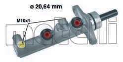 Front View of Brake Master Cylinder METELLI 05-0590