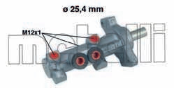 Front View of Brake Master Cylinder METELLI 05-0618