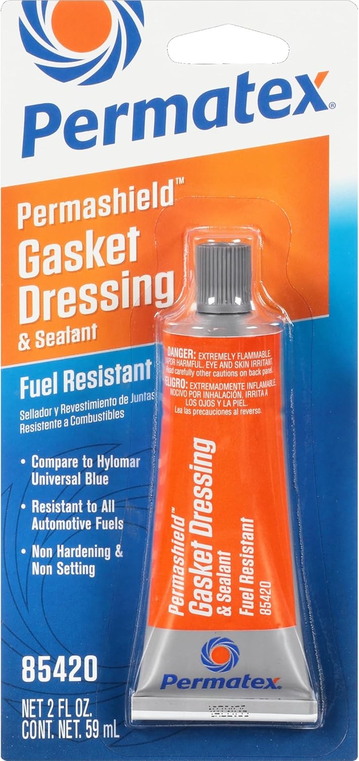Permatex 85420 Permashield Fuel Resistant Gasket Dressing & Sealant, 2 oz Tube