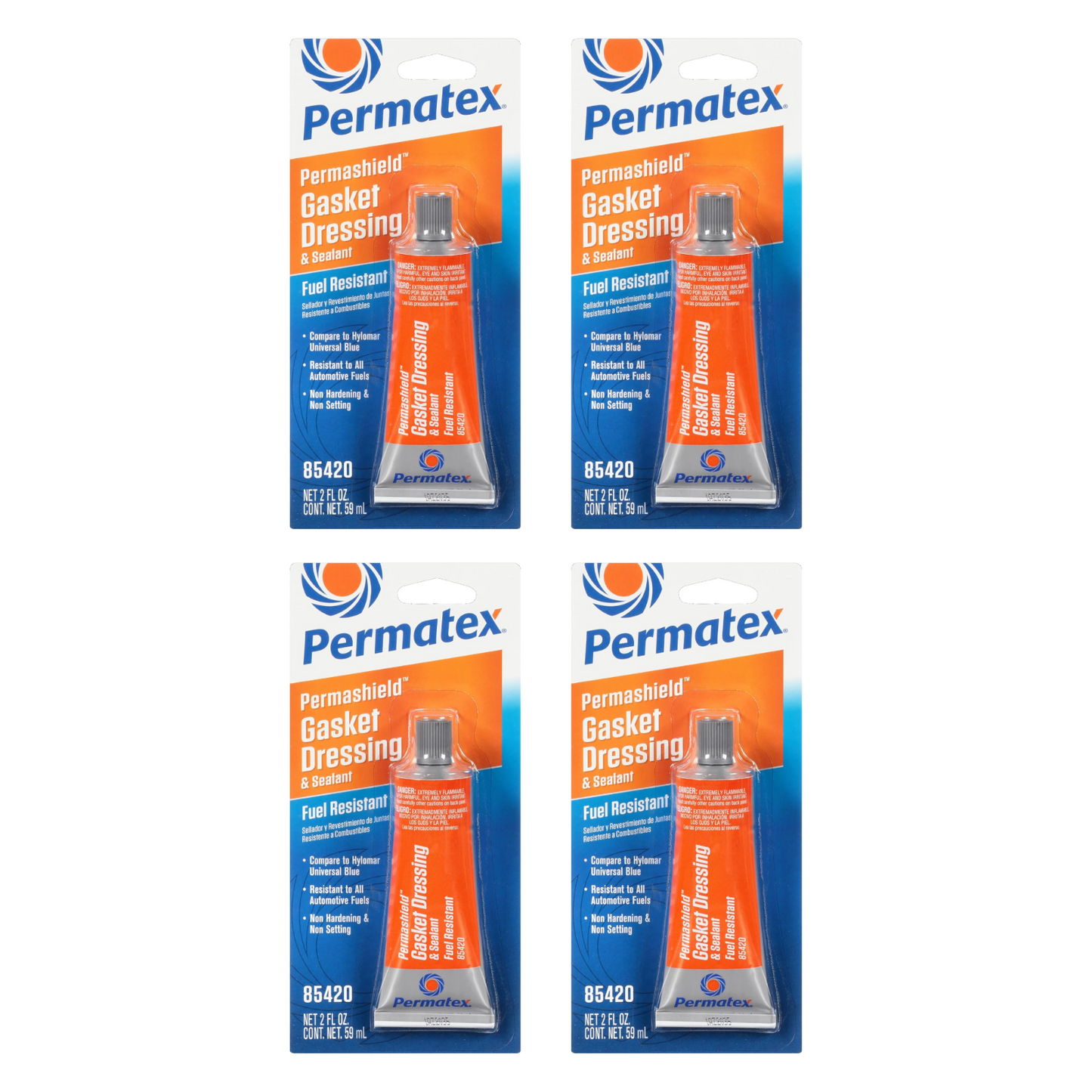 Permatex 85420 Permashield Fuel Resistant Gasket Dressing & Sealant, 2 oz Tube