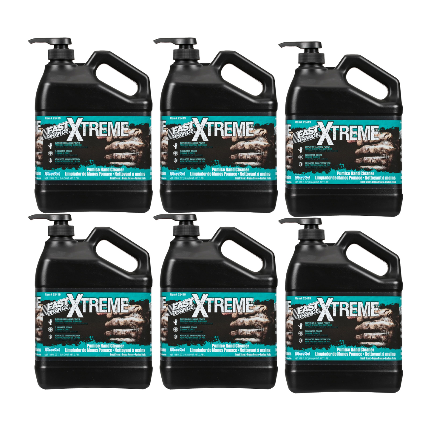 Permatex 25419 Fast Orange Xtreme Fresh Scent Pumice Hand Cleaner