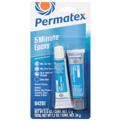 Permatex 84201 - 5 Minute Epoxy (1.2oz Total)