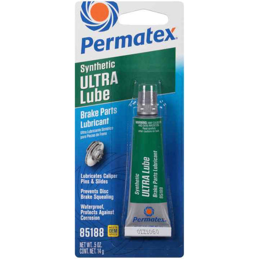 Permatex 85188 - Ultra Series Synthetic Disc Brake Caliper Lubricant (0.5 oz)