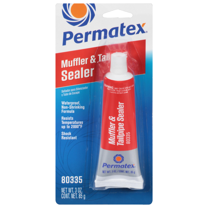 Permatex 80335 - High Temperature Muffler and Tailpipe Leak Sealer (3 oz.)