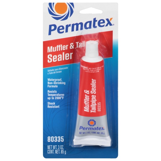 Permatex 80335 - High Temperature Muffler and Tailpipe Leak Sealer (3 oz.)