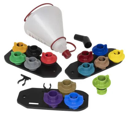 LISLE TOOLS 19912 Multi-Application Oil Funnel Set, 14 pc.