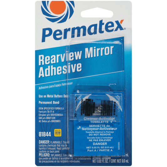 Permatex 81844 Professional Strength Rearview Mirror Adhesive