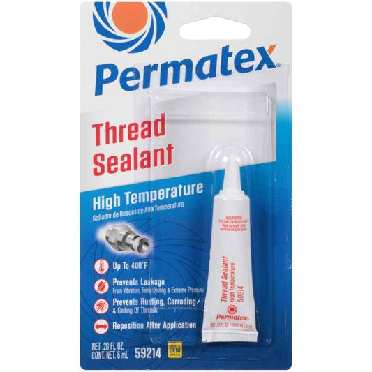Permatex 59214 High Temperature Thread Sealant, 6 ML