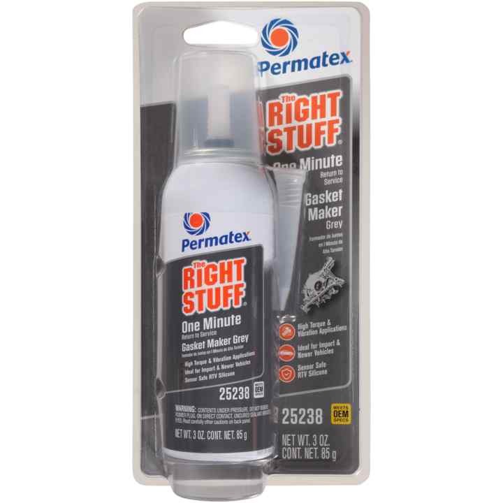 Permatex 25238 The Right Stuff Grey 1 Minute Gasket Maker, 3 OZ