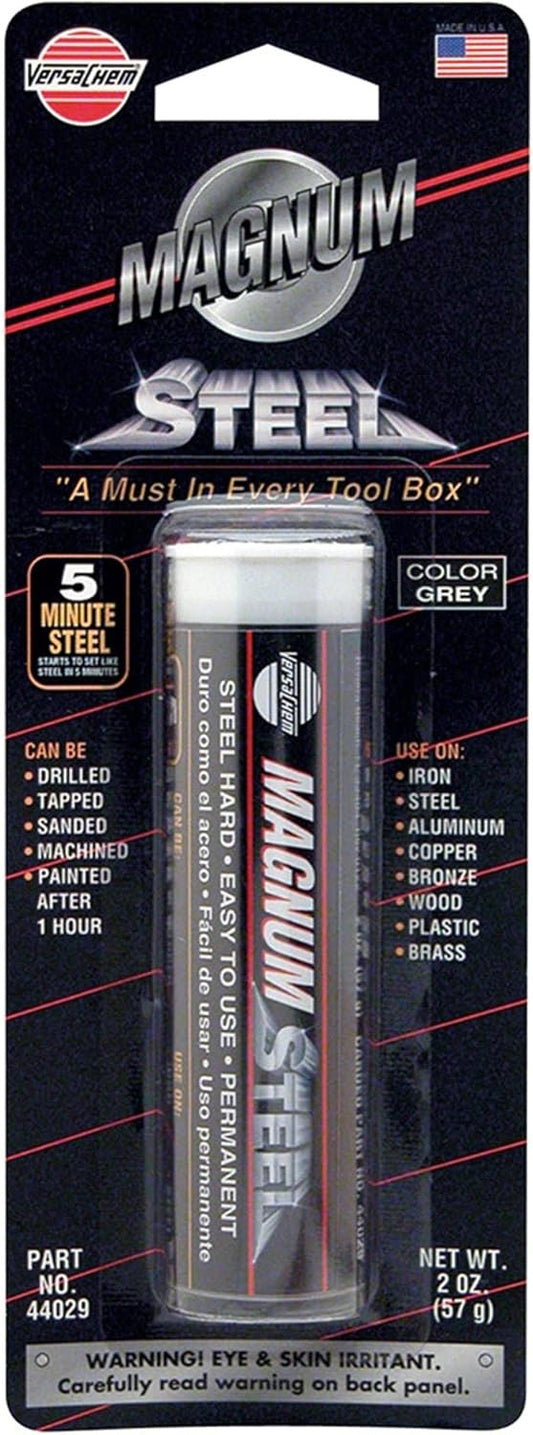 Permatex 44029 Versachem Magnum Steel Epoxy Repair System, Dark Gray 2 Oz