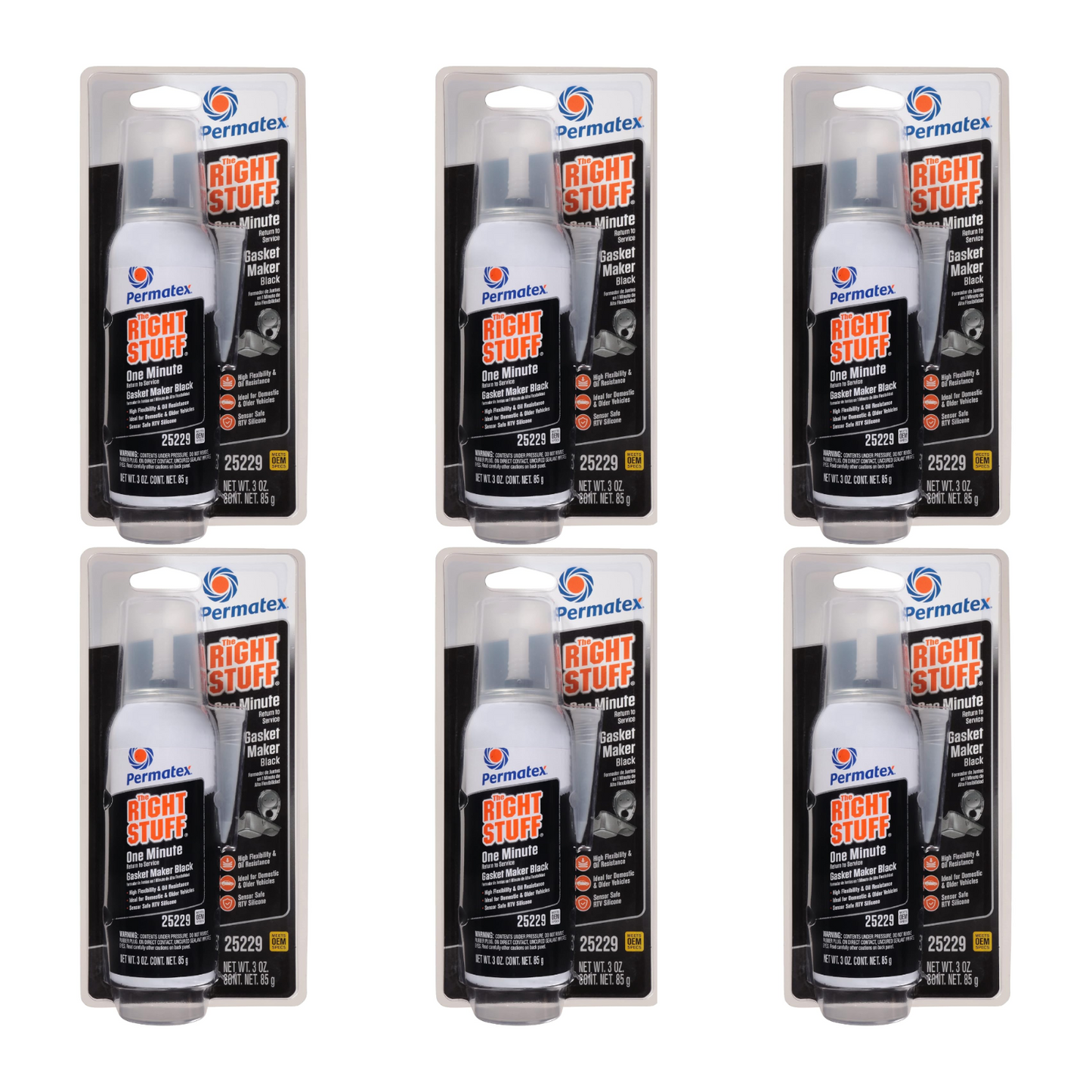 Permatex 25229 The Right Stuff 1 Minute Black Gasket Maker 3 oz.