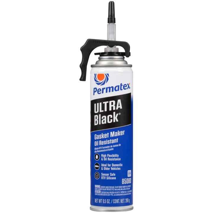 Permatex 85080 Ultra Black RTV Silicone Gasket Maker, 9.5 OZ