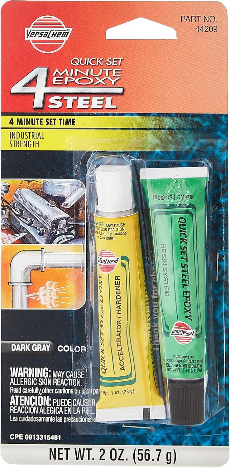 Permatex 44209 Versachem 4-Minute Steel Epoxy - 2 oz.