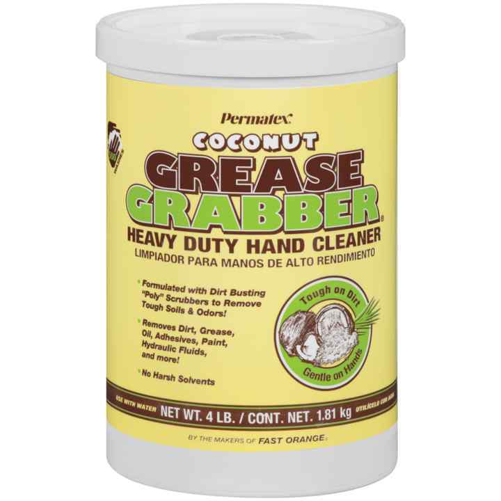 Permatex 14106 - Grease Grabber Heavy Duty Coconut Hand Cleaner (4 lbs)