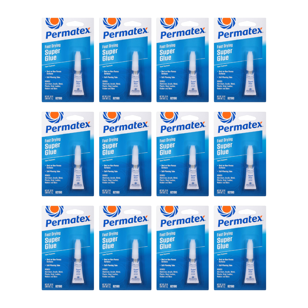 Permatex 82190 Super Glue (Strong Adhesive Clear Fast Drying)