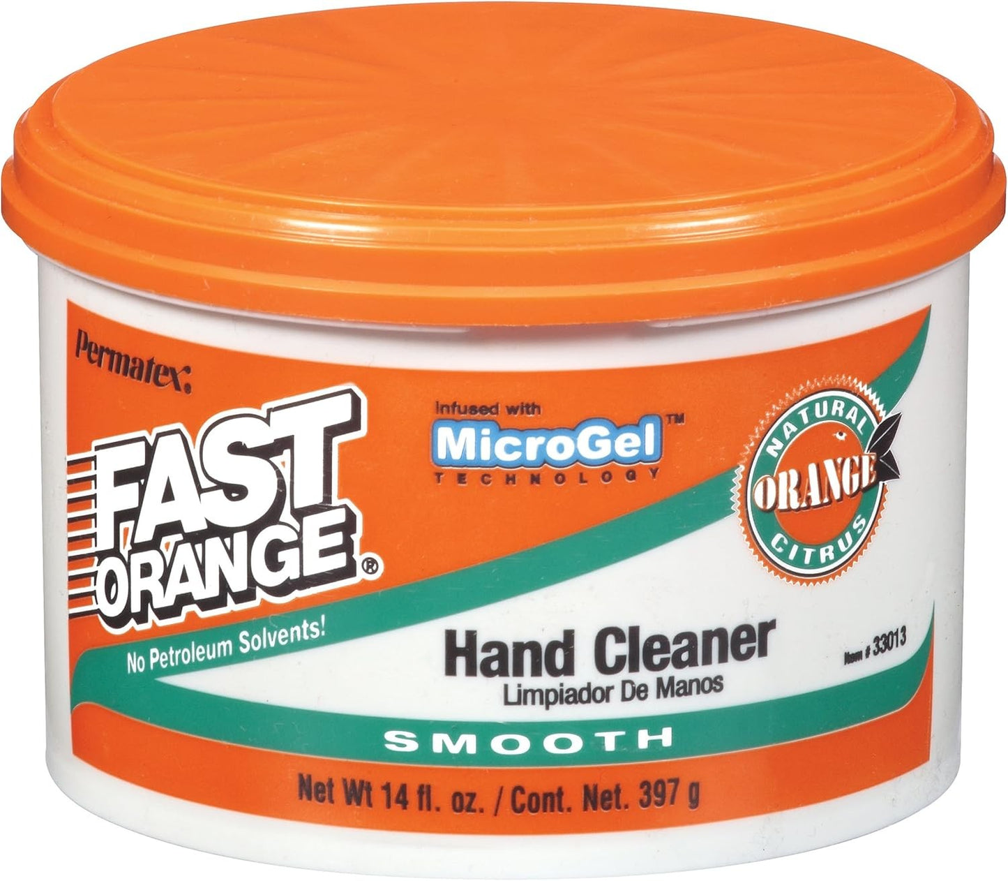 Permatex 33013 Fast Orange Smooth Cream Hand Cleaner 14 oz.