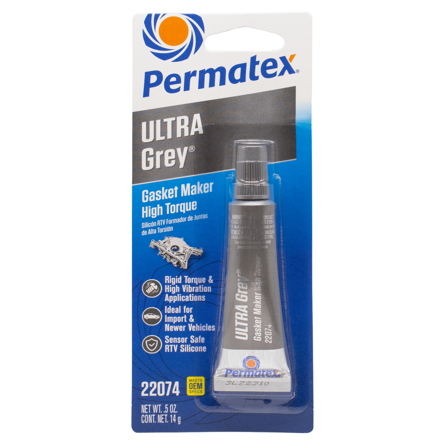 Permatex 22074 Ultra Grey RTV Silicone Gasket Maker 0.5 OZ