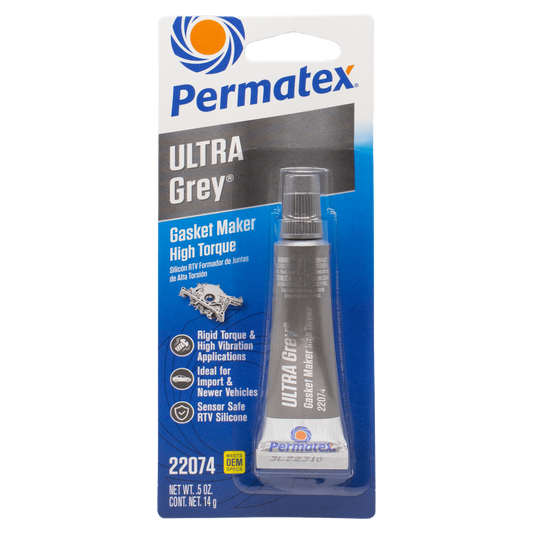 Permatex 22074 Ultra Grey RTV Silicone Gasket Maker 0.5 OZ