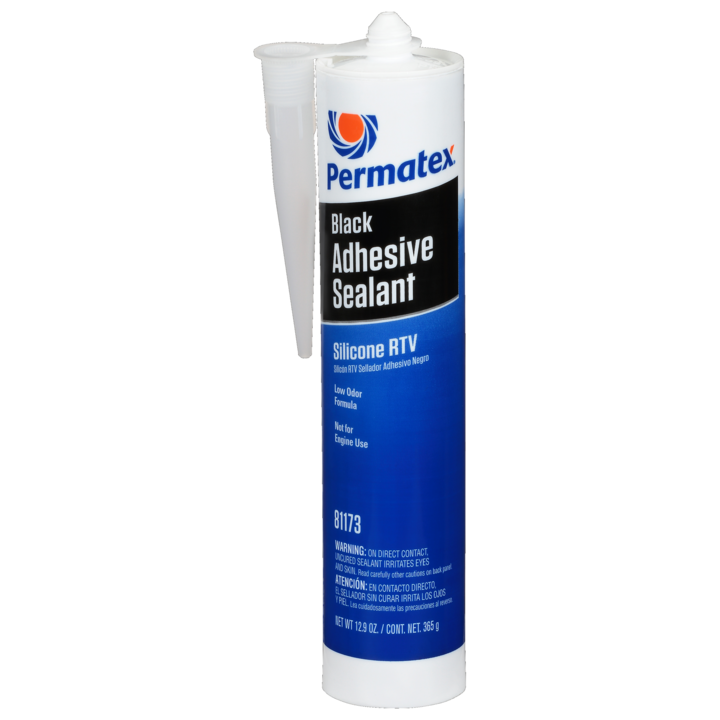 Permatex 81173 Black Silicone Adhesive Sealant, 12.9 OZ