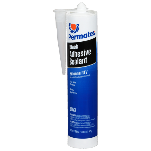 Permatex 81173 Black Silicone Adhesive Sealant, 12.9 OZ