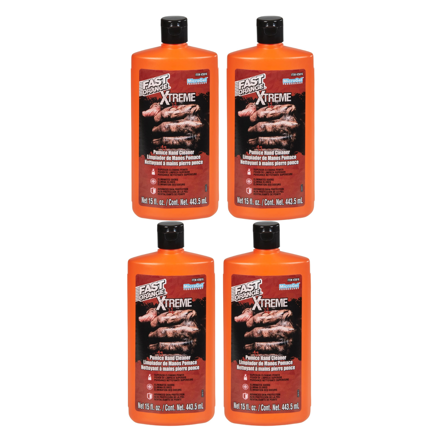 Permatex 25616 Fast Orange Xtreme Heavy Duty Hand Cleaner 15 Fl. Oz