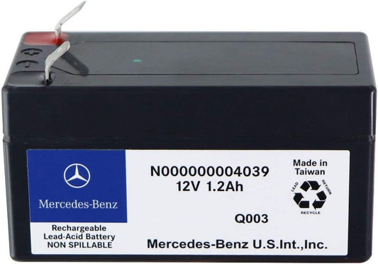 Front View of Auxiliary Battery GENUINE 000000004039 For Mercedes-Benz