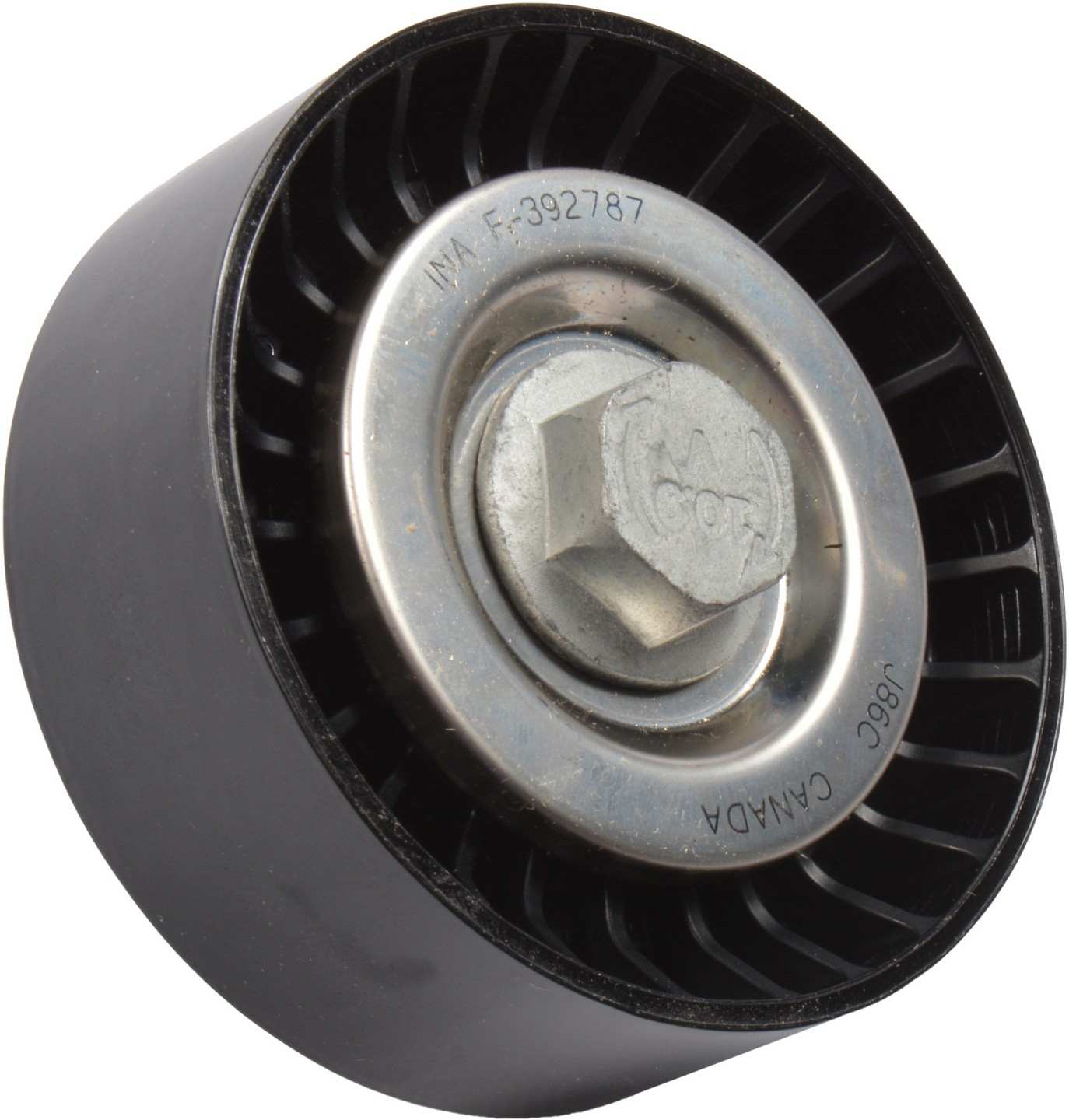 Angle View of Accessory Drive Belt Idler Pulley CONTITECH 49187