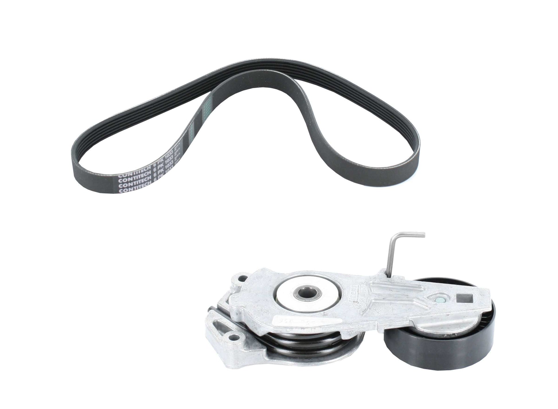 Back View of Serpentine Belt Drive Component Kit CONTITECH ADK0042P