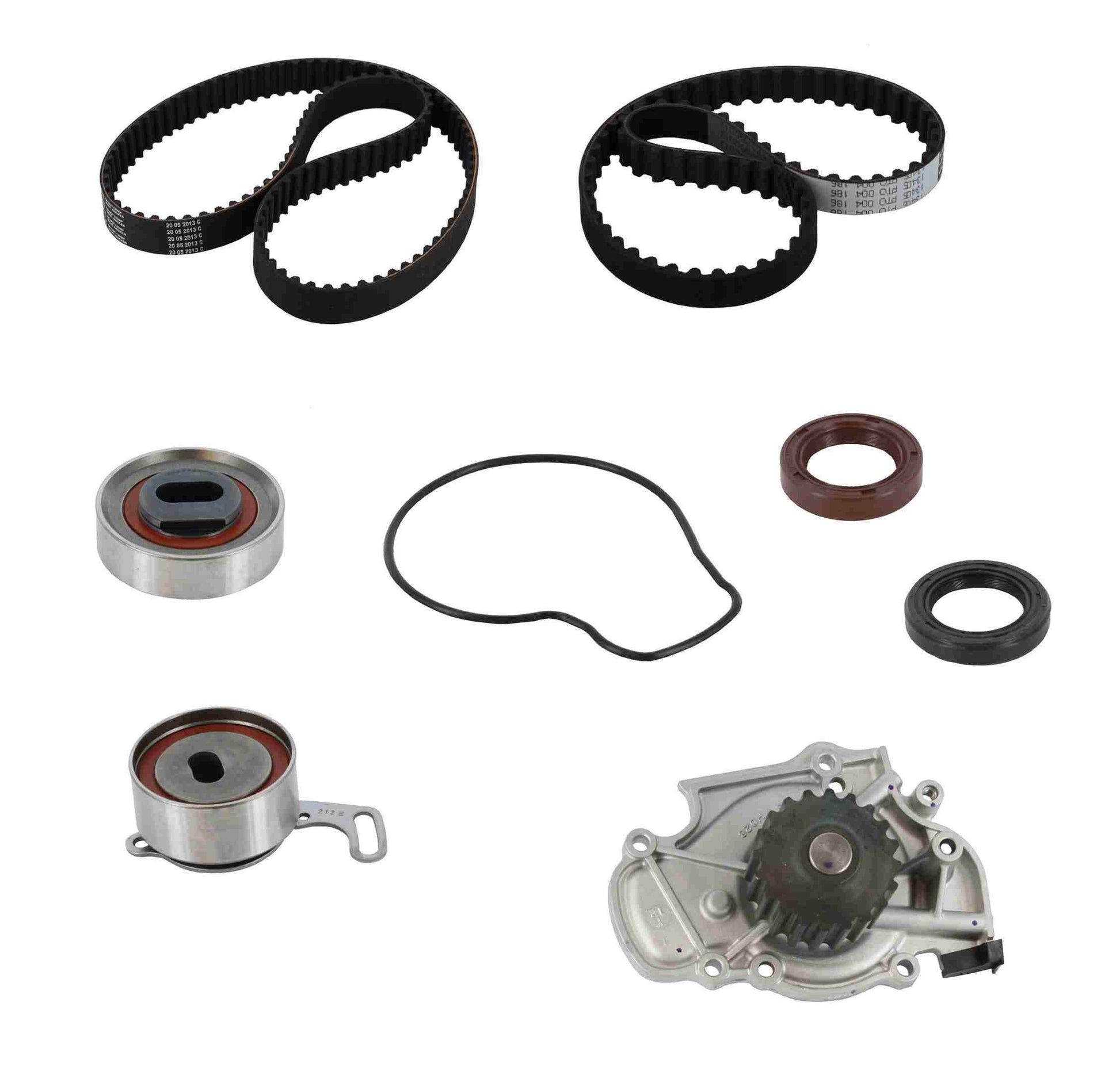 Front View of Engine Timing Belt Kit with Water Pump CONTITECH PP186-187LK1