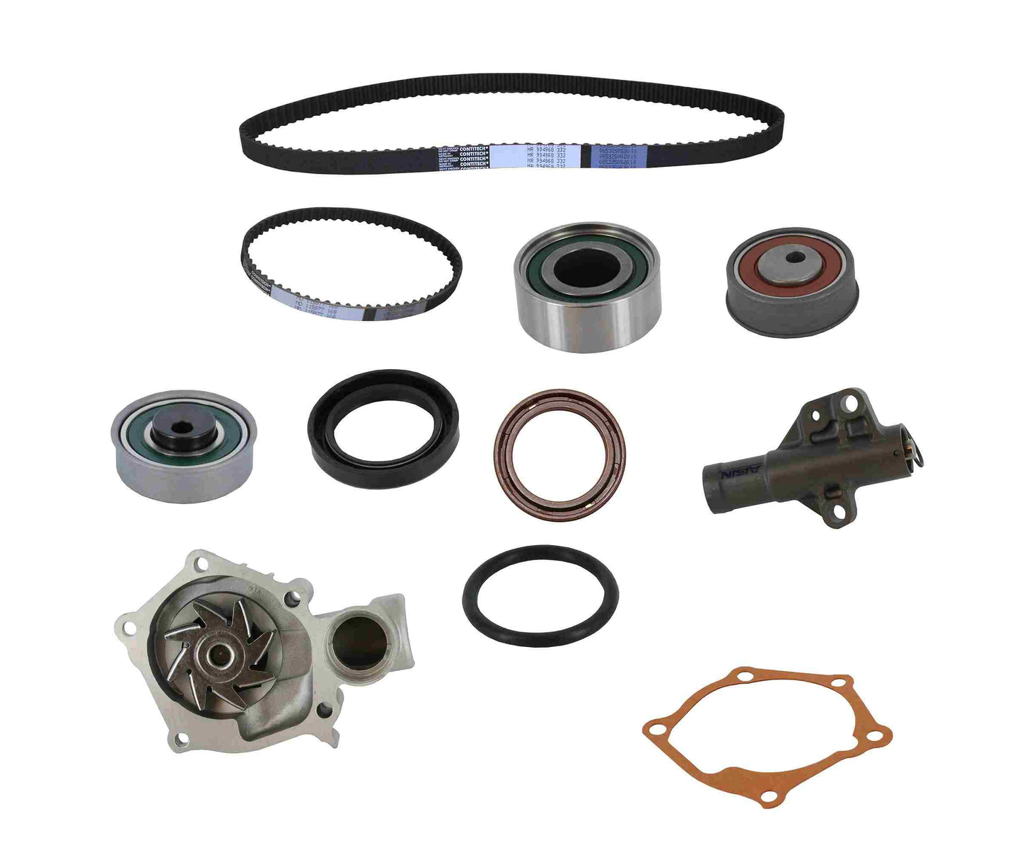 Back View of Engine Timing Belt Kit with Water Pump CONTITECH PP332-168LK1