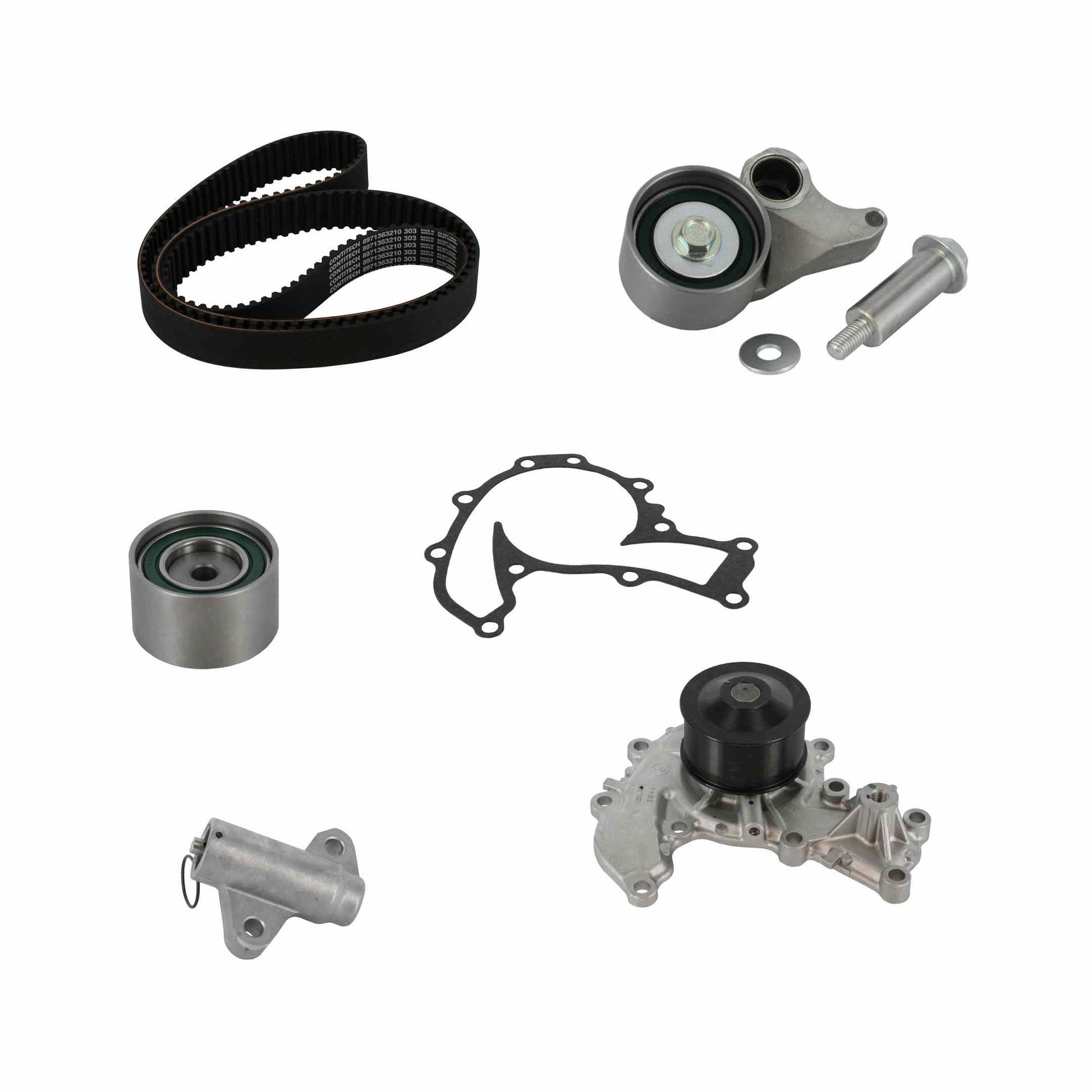 Front View of Engine Timing Belt Kit with Water Pump CONTITECH TB303LK1