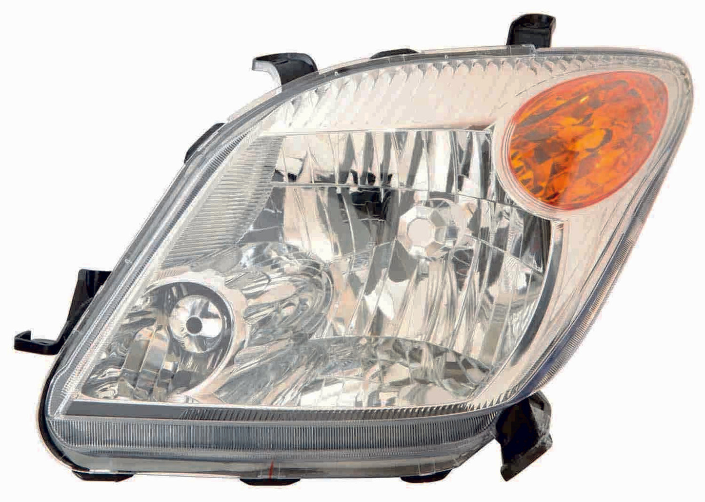 Front View of Left Headlight Lens Housing DEPO 312-1185L-USN