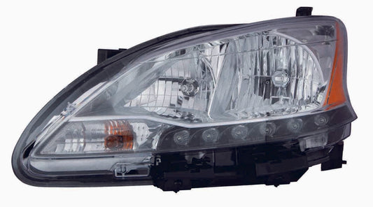 Front View of Left Headlight Assembly DEPO 315-1189L-AS