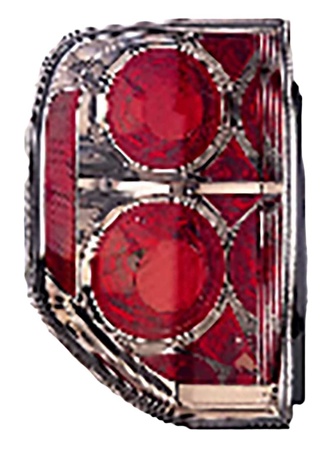 Front View of Left Tail Light Assembly DEPO 317-1955L-US-7C