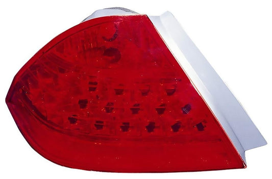 Front View of Left Tail Light Housing DEPO 317-1978L-US