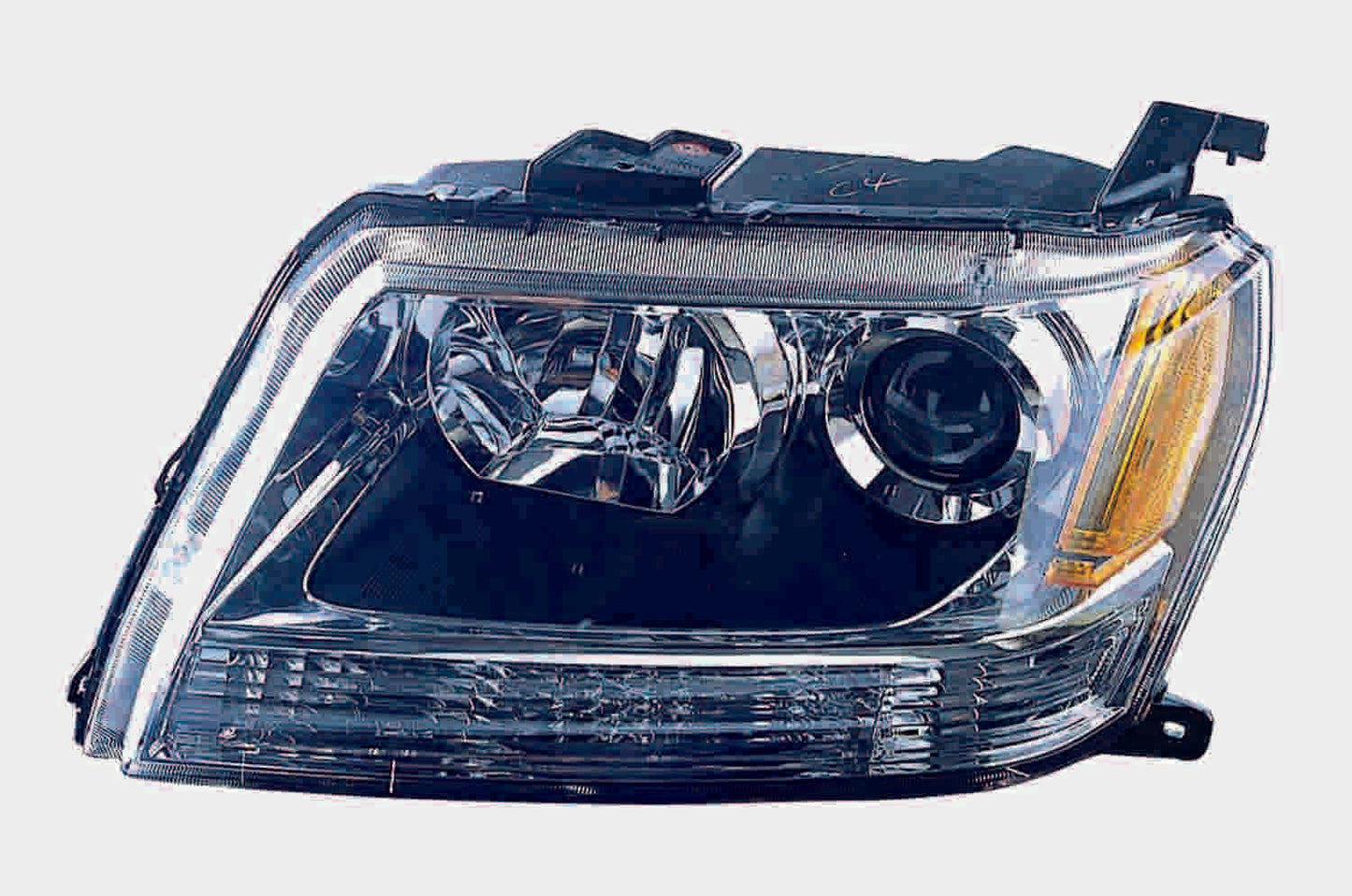 Front View of Left Headlight Lens Housing DEPO 318-1109L-UC1