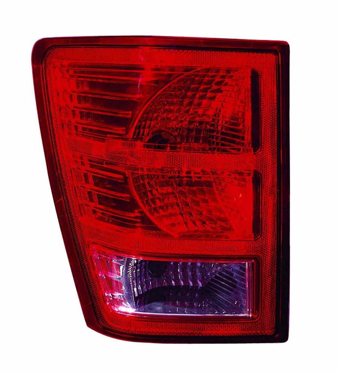 Front View of Left Tail Light Assembly DEPO 333-1950L-AS