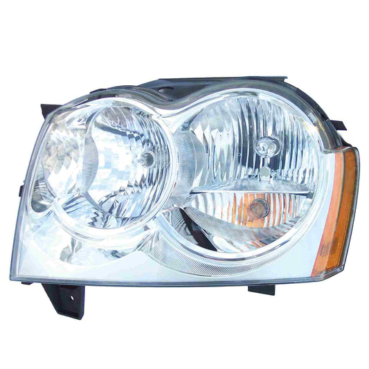 Front View of Left Headlight Assembly EAGLE EYES CS168-B001L