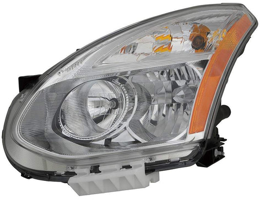 Left Headlight Assembly (Halogenoe # 260601Vk0A) EAGLE EYES DS650-B011L For Nissan Rogue