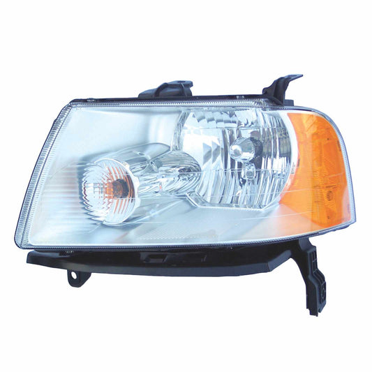 Front View of Left Headlight Lens Housing EAGLE EYES FR395-B001L